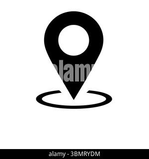 Location map pin icon pin marker isolated on transparent background vector illustration Stock Vector