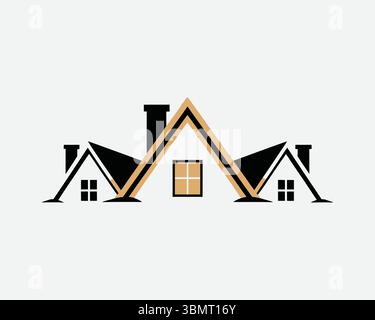 real este logo icon vackotr Stock Vector