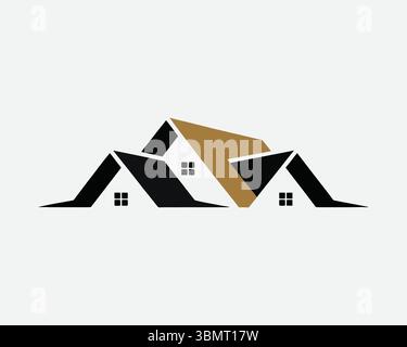 real este logo icon vackotr Stock Vector