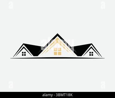 real este logo icon vackotr Stock Vector