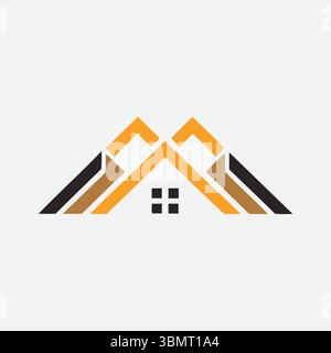 real este logo icon vackotr Stock Vector