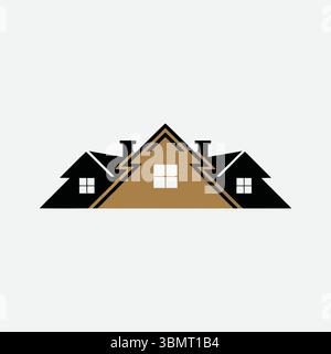 real este logo icon vackotr Stock Vector