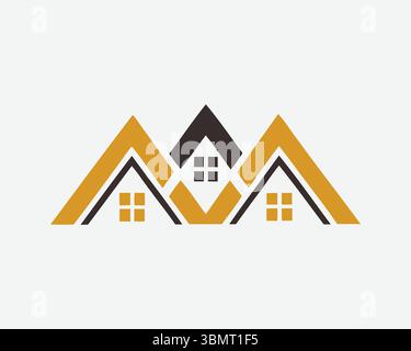 real este logo icon vackotr Stock Vector