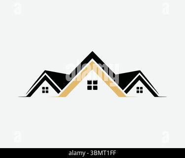 real este logo icon vackotr Stock Vector