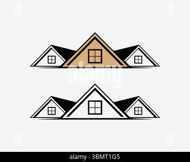 real este logo icon Stock Vector
