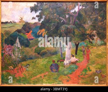 Coming and Going, Martinique, 1887, Paul Gauguin (París, 1848-Islas Marquesas, 1903), Thyssen Bornemisza museum, Madrid, Spain Stock Photo