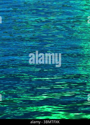Luminous Blue-Green Water Ripples - High-Resolution Abstract Background for Screensavers, Web Design, Marketing, and Digital Art - Premium Stock Photo for Projects Stock Photo