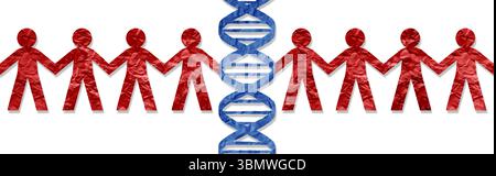 Human Cloning Concept and DNA editing technology featuring CRISPR genome engineering and biotechnology as a biology and medical health care research i Stock Photo