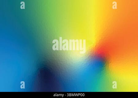 Polygonal rainbow mosaic background. Abstract low poly vector illustration. Triangular pattern in halftone style. Template geometric business design Stock Vector