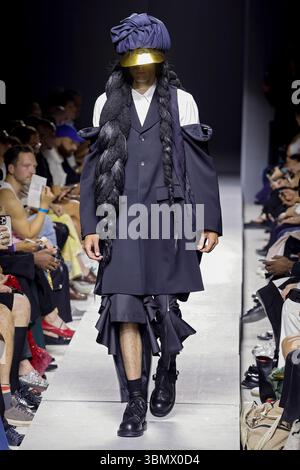 Paris Fashion Week 2026 June 2026.COMME DES GARváONS HOMME PLUS men Fall/Winter 2026-2027 runway during ...