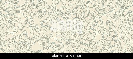 Abstract contour lines creating a textured pattern on a light background Stock Vector