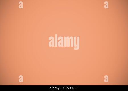 Abstract peach-orange gradient is displaying circular vignette effect in flat design, copy space Stock Photo
