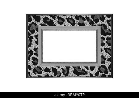 It is Antique frame isolated on white. Stock Photo