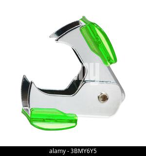 It is One staple remover isolated on white. Stock Photo