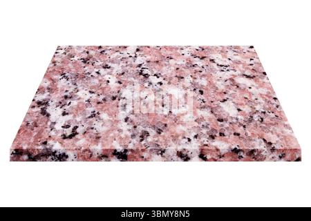 it is natural marble plate isolated on white. Stock Photo