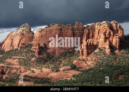 View of rocky hills in Sedona, Arizona, USA Stock Photo
