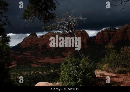 View of rocky hills in Sedona, Arizona, USA Stock Photo