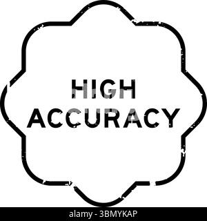 Grunge black high efficiency word rubber square seal stamp on white ...