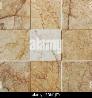 it is brown ceramic tile texture for pattern and background. Stock Photo