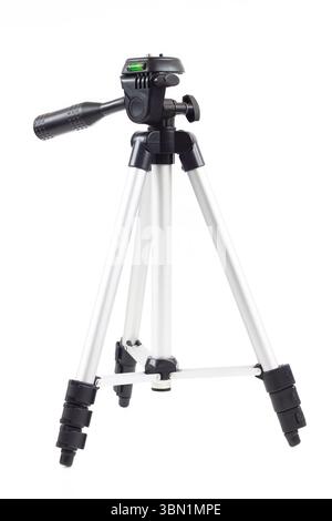 It is One tripod isolated on white. Stock Photo