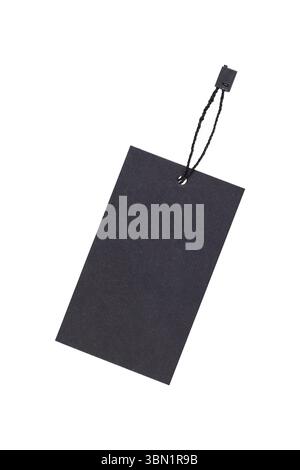 It is Paper tag isolated on white. Stock Photo