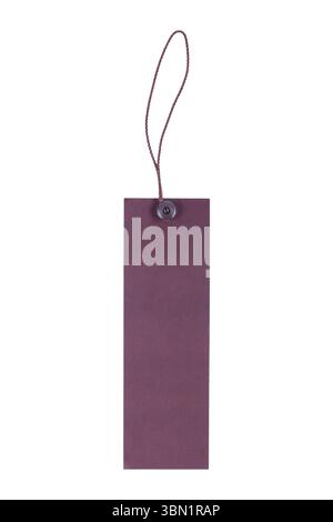 It is Paper tag isolated on white. Stock Photo