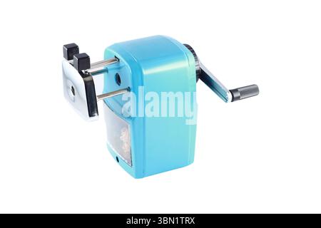 It is Pencil sharpener isolated on white. Stock Photo