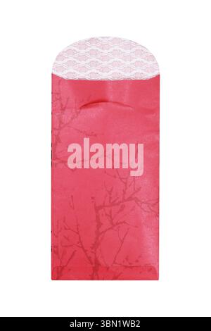 It is Paper red packet isolated on white. Stock Photo