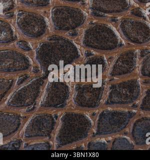 it is brown leather texture for pattern and background. Stock Photo