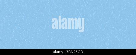 Falling rain seamless pattern. Repeating pouring rain texture. Repeated water drops background. Vertical downpour backdrop. Sleet, hail or snow precipitation wallpaper. Bad weather season. Vector Stock Vector