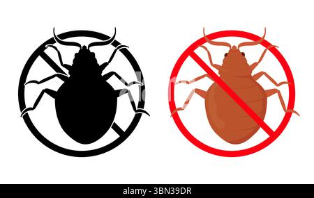 Stop bed bugs infestation with anti pest control and disinfection Stock Vector
