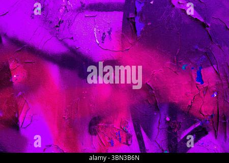 Vivid Abstract Textured Background in Neon Purple, Pink for 90s, Y2K Aesthetic Stock Photo
