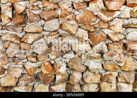 it is hard stone with cement for background and design. Stock Photo