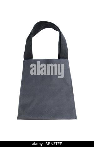 it is cosmetic black bag isolated on white. Stock Photo