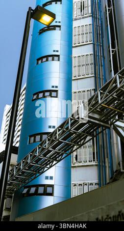 Spaceship looking building in Bangkok Stock Photo