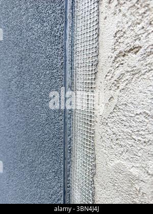 Close-up of sprayed plaster Stock Photo