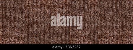 horizontal elegant dark brown carpet texture for pattern and background. Stock Photo