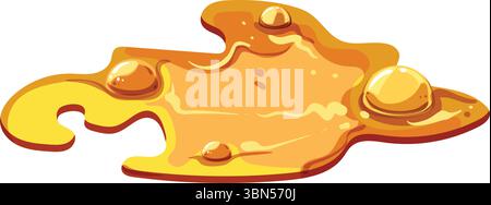 molten lava puddle cartoon vector illustration Stock Vector Image & Art ...