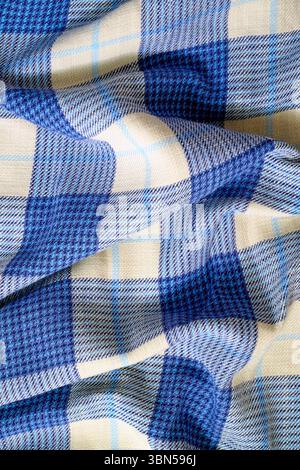 Stripes repeated on crumpled and draped casual shirt Stock Photo