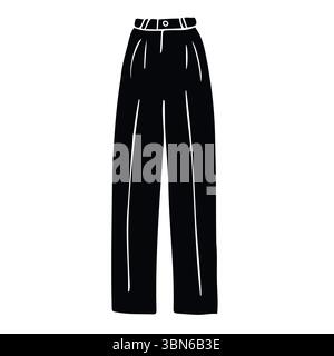 Vector hand drawn sketch doodle trousers Stock Vector