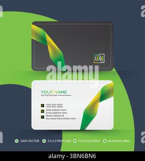 Personal visiting card company logo. Vector illustration Stock Vector
