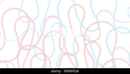 Abstract Pastel Wavy Lines Background Soft Organic Shapes Stock Vector