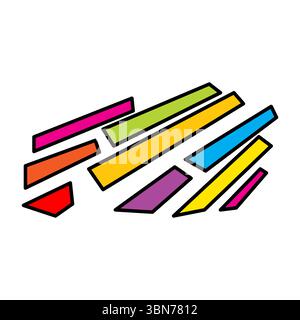 abstract colorful bar design vector illustration Stock Vector