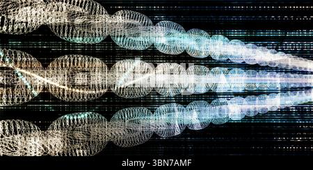 Binary Code and Data Background Online as Concept Stock Photo