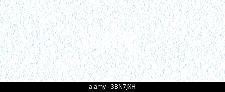 Falling rain seamless pattern. Repeating pouring rain texture. Repeated tiny water drops background. Vertical downpour backdrop. Sleet, hail or snow precipitation wallpaper. Bad weather season. Vector Stock Vector