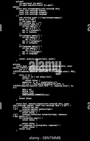 Computer datas on dark background Stock Photo