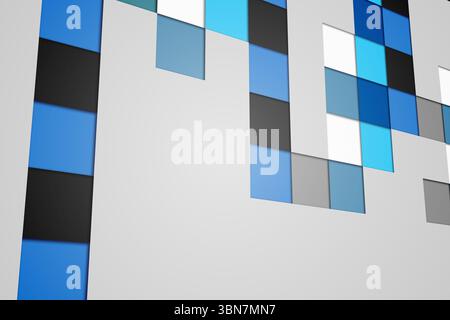 Technical background with squars Stock Photo