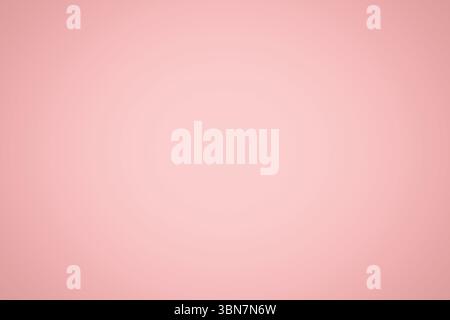 Peach-pink gradient background is showing darker edges fading into lighter center in flat design Stock Photo