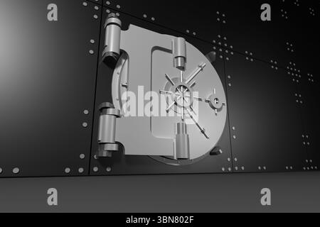 Digitally generated closed safe Stock Photo