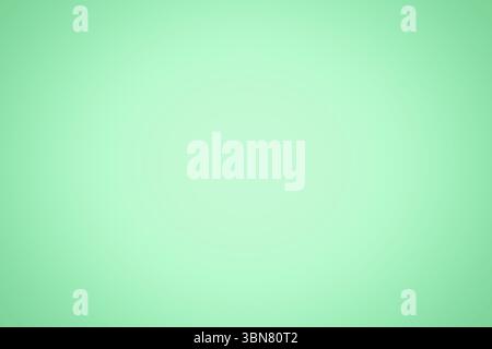 Seamless abstract mint green radial gradient pattern is being shown in flat design, copy space Stock Photo